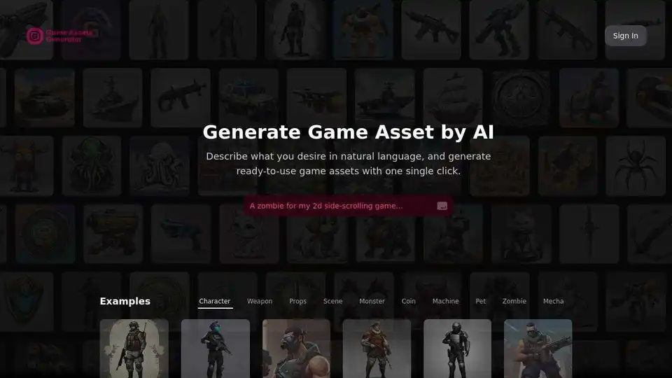 AI Game Assets Generator