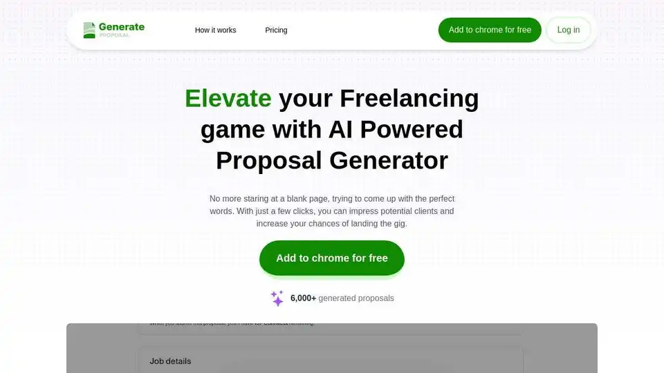 AI Powered Proposal Generator Chrome Extension