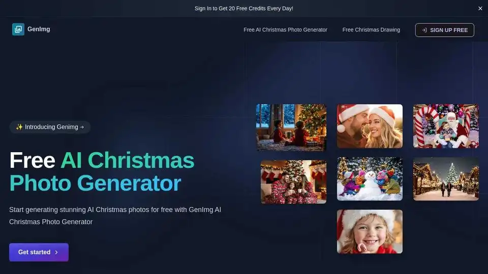 GenImg AI Christmas Photo Generator