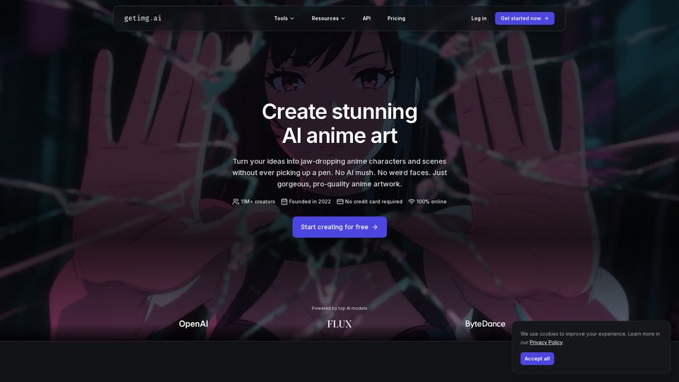 Free Anime AI Art Generator Online | getimg.ai