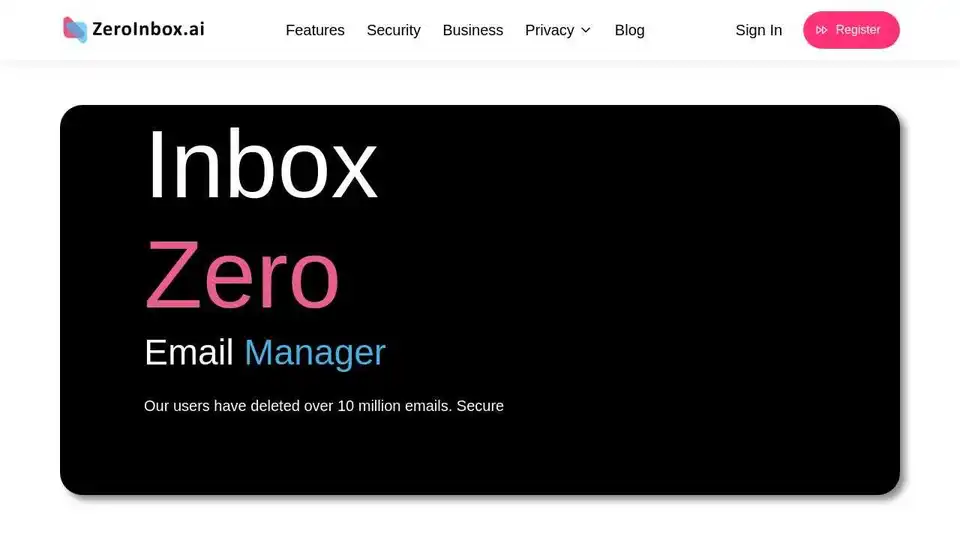 Inbox Zero AI Email Organizer