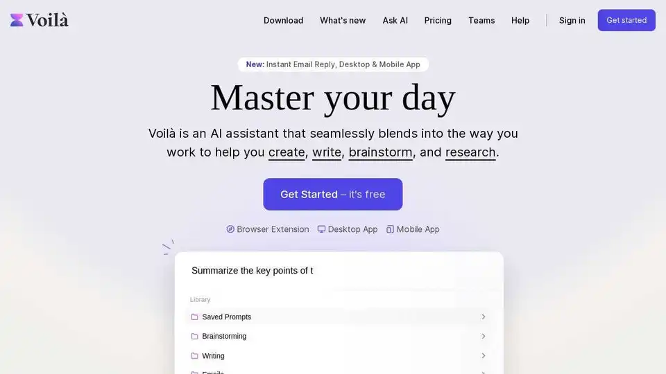 Voilà AI Assistant