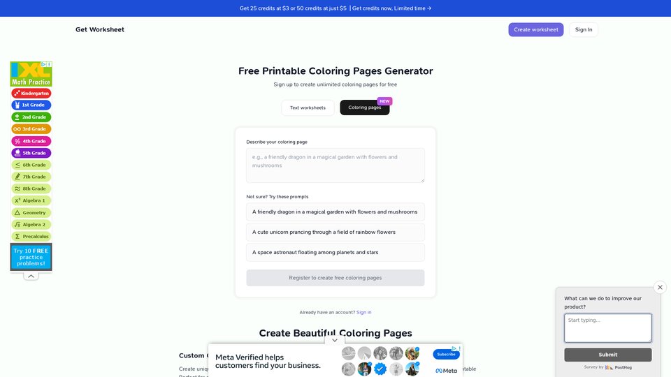 Free Printable Coloring Pages Generator | Get Worksheet