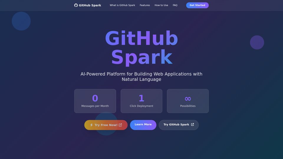 GitHub Spark:自然言語による AI 搭載の Web アプリビルダー