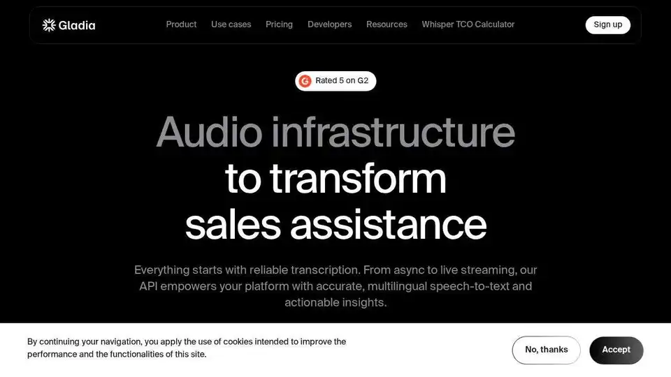 Gladia I Audio Transcription API