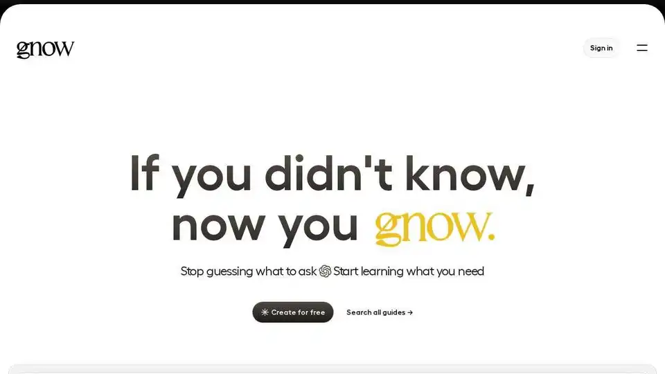 Gnow’s AI Study Companion