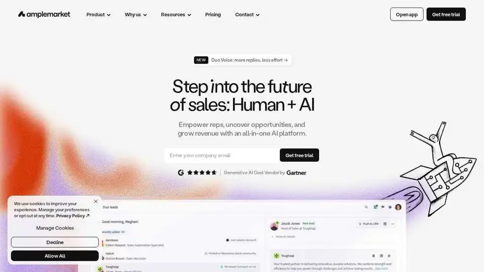 Boost opportunity rates 3x with intent signals, AI-driven research, and personalization. Drive more pipeline with Amplemarket's AI Sales Copilot.