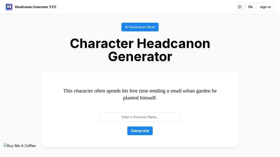 Headcanon Generator XYZ