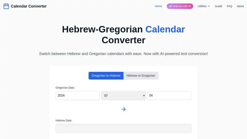 Calendar Converter