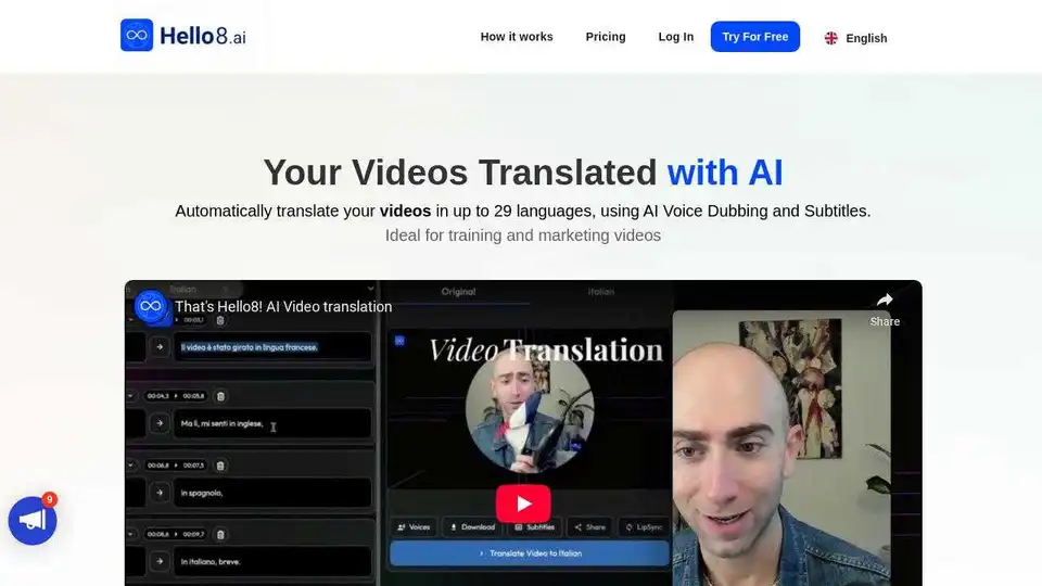 Hello8 Video Translator