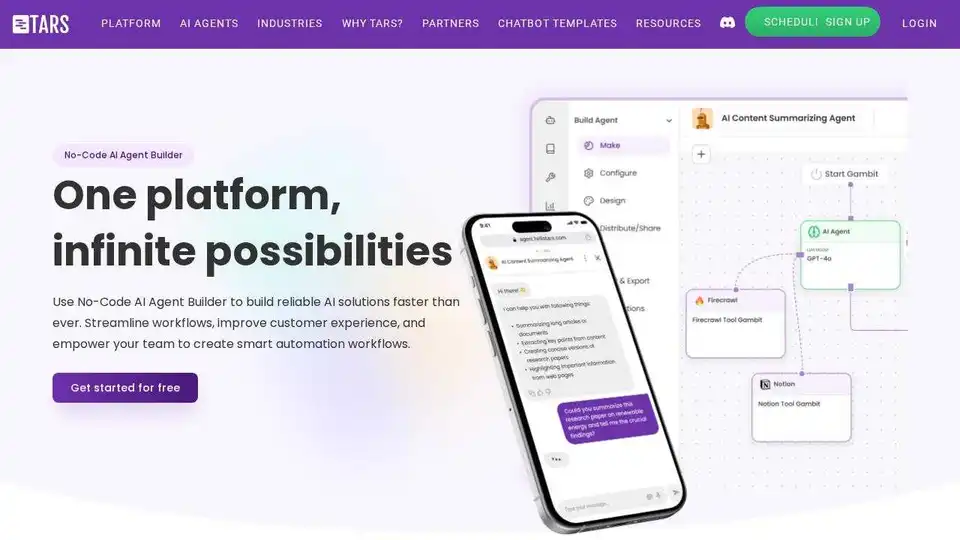 Tars No-Code Builder
