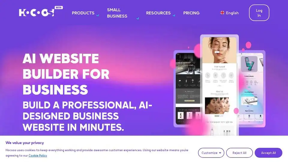 Hocoos AI Website Builder