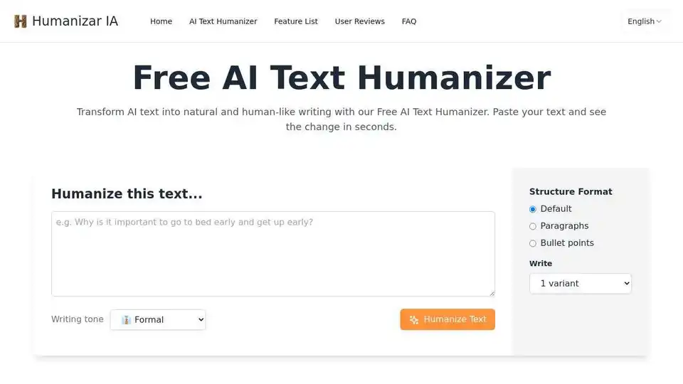 Free AI Text Humanizer