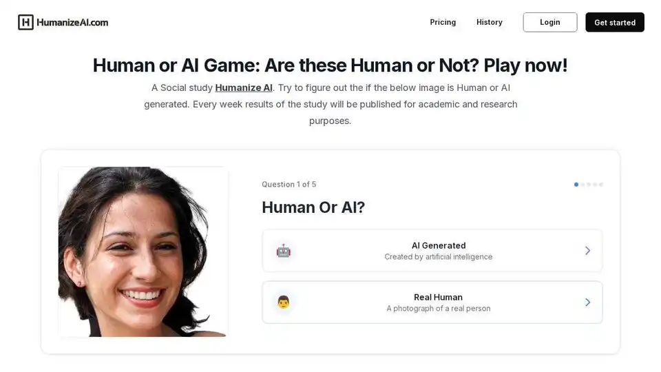 Human or AI Game