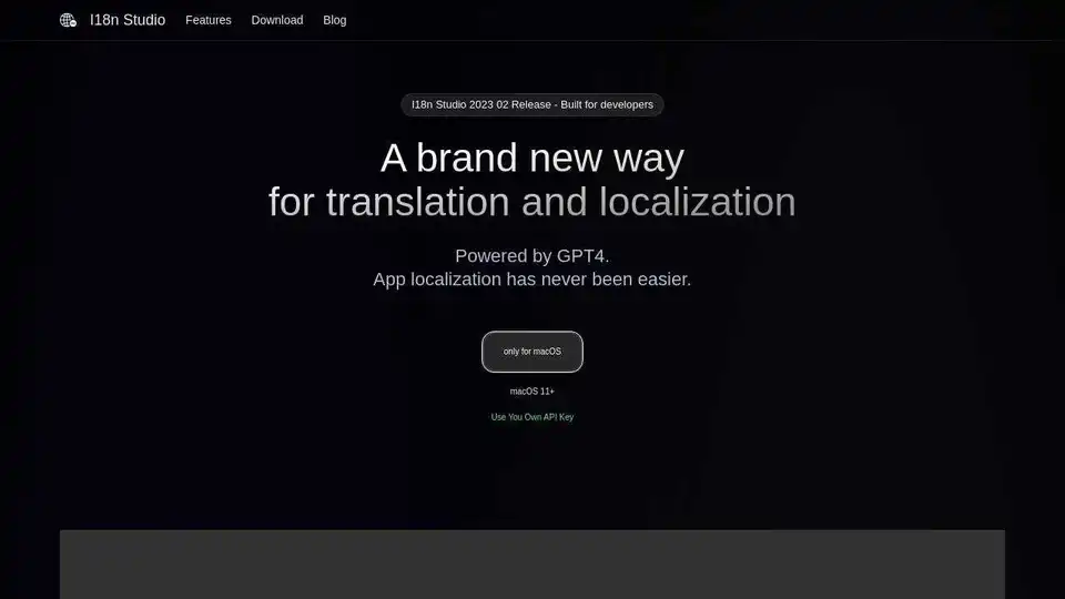 Una herramienta para desarrolladores impulsada por GPT4 en macOS, Traducción Contextual para JSON, XML, Localizable.strings y String Catalogs