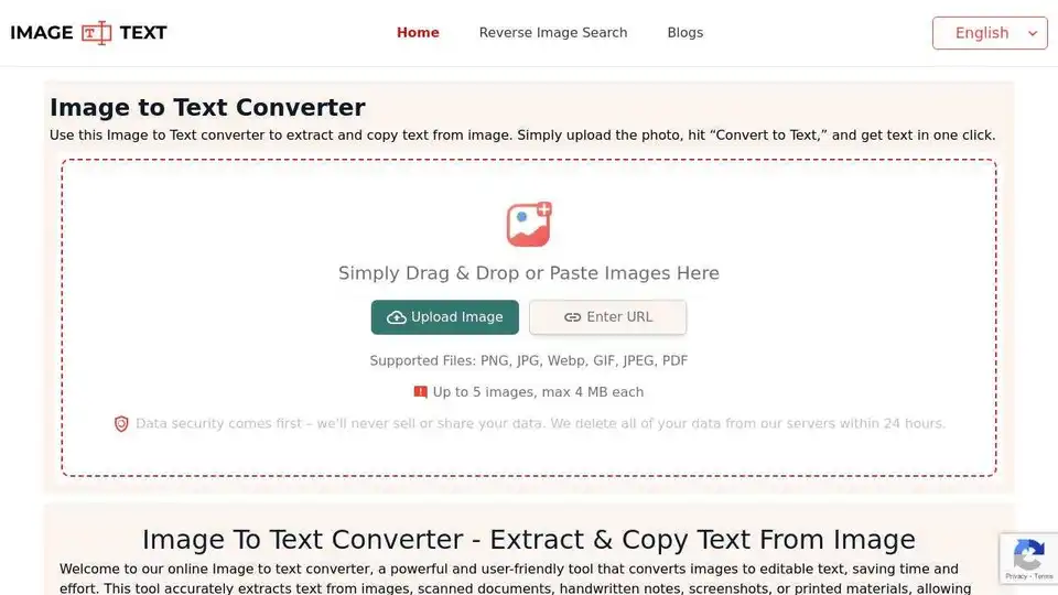 Image to Text Converter