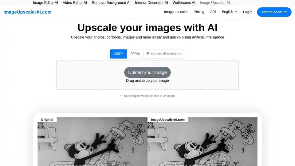 Image upscaler AI