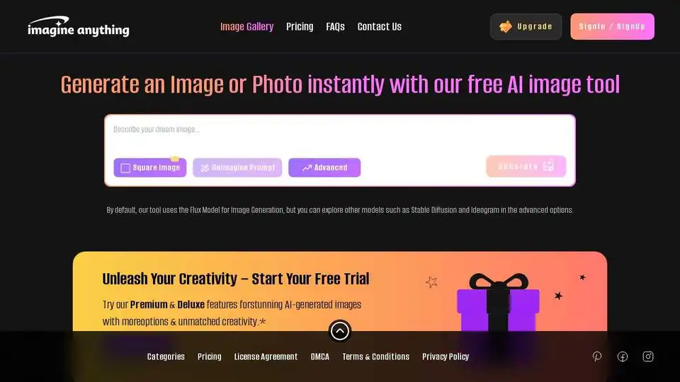 Imagine Anything | Free AI Image Generator