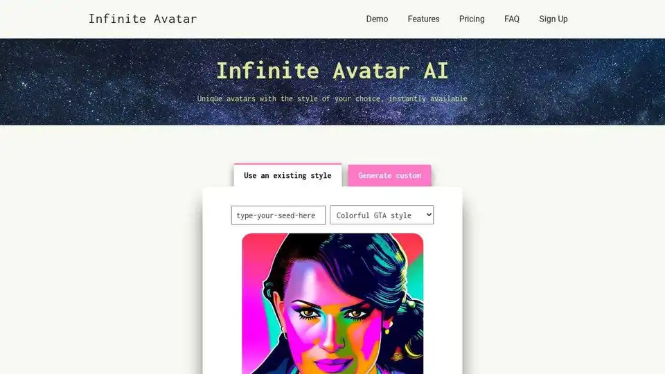 Infinite Avatar