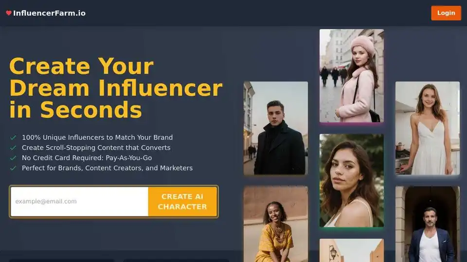 InfluencerFarm - AI Influencer Generator