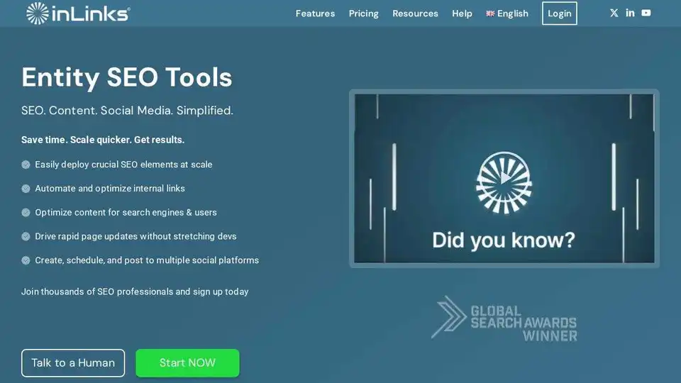 Inlinks® Entity SEO Tool