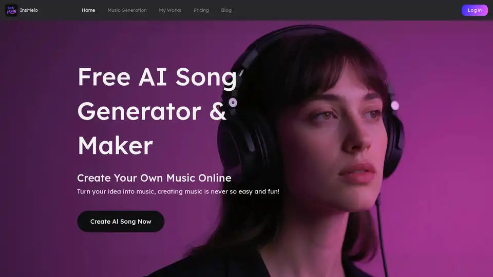 InsMelo는 가사, 텍스트 및 이미지를 400개 이상의 장르의 오리지널 음악으로 변환하는 무료 온라인 AI 노래 생성기 및 메이커입니다. 창작자, 뮤지션, 마케터가 로열티 프리 노래를 즉시 제작할 수 있는 사용하기 쉬운 도구를 제공하며, 가사에서 노래로 변환, 텍스트에서 음악으로 생성, AI 커버 노래 생성기等功能이 있습니다.