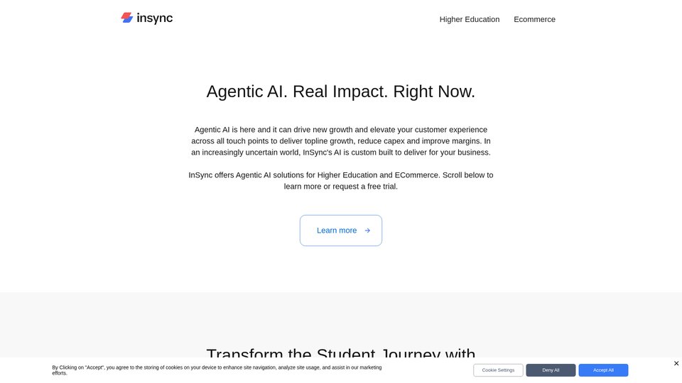 InSync AI: Soluciones de IA Agentic para la Educación Superior y el ...