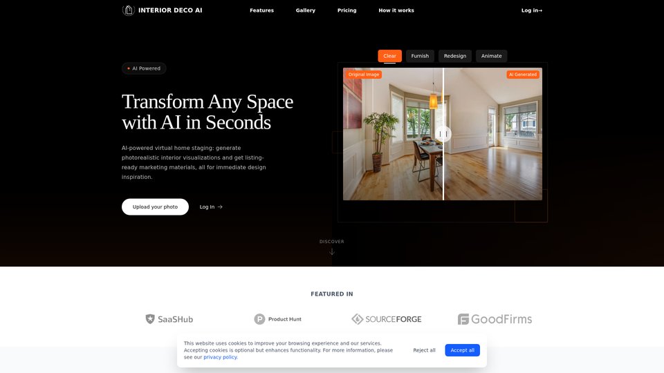Interior Deco AI: AI-Powered Interior Design & Virtual Staging
