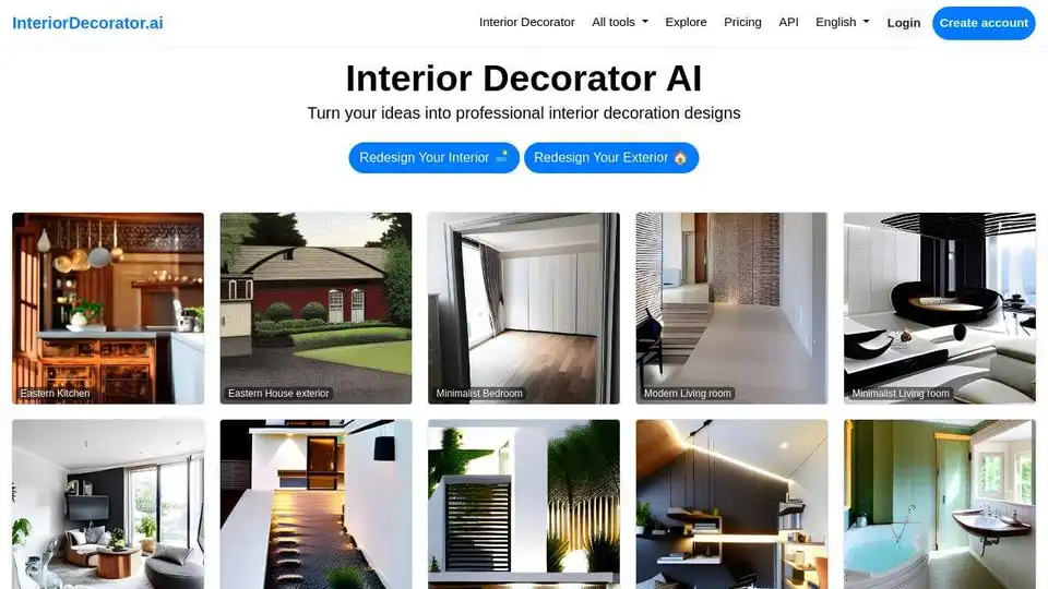 Innenarchitekt KI: Mit KI Innen- und Außendesign-Ideen generieren.