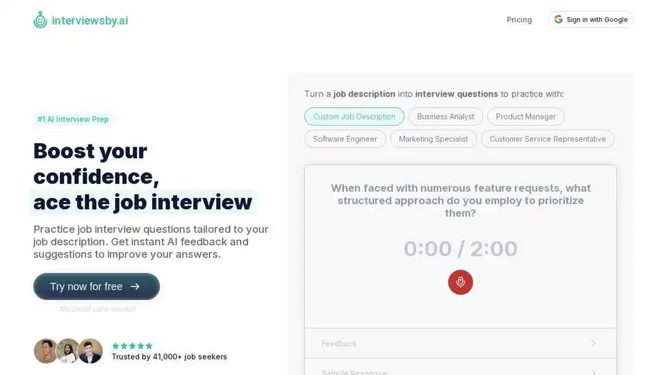 Interviews by AI