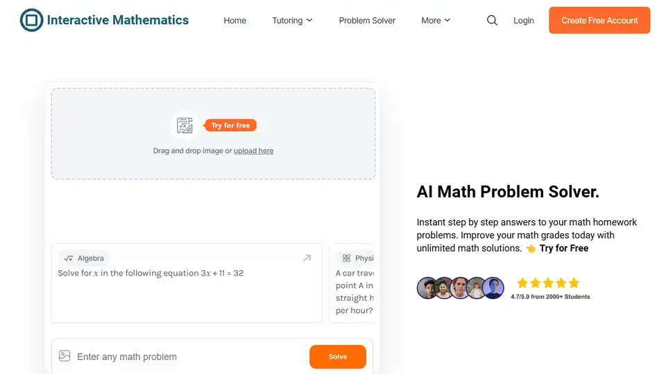 AI Math Problem Solver