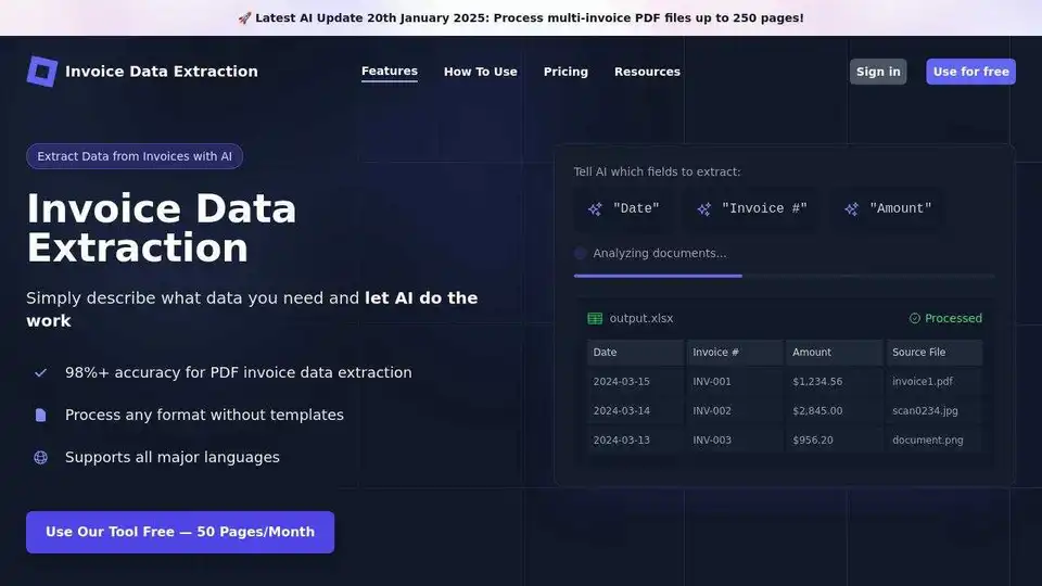 Invoice Data Extraction