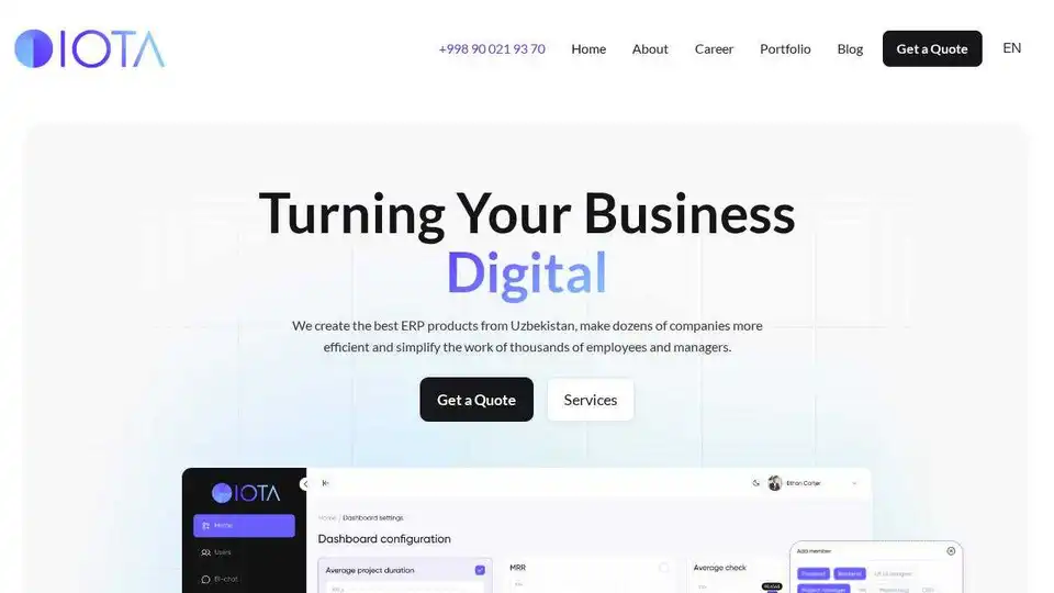 IOTA ERP and CRM