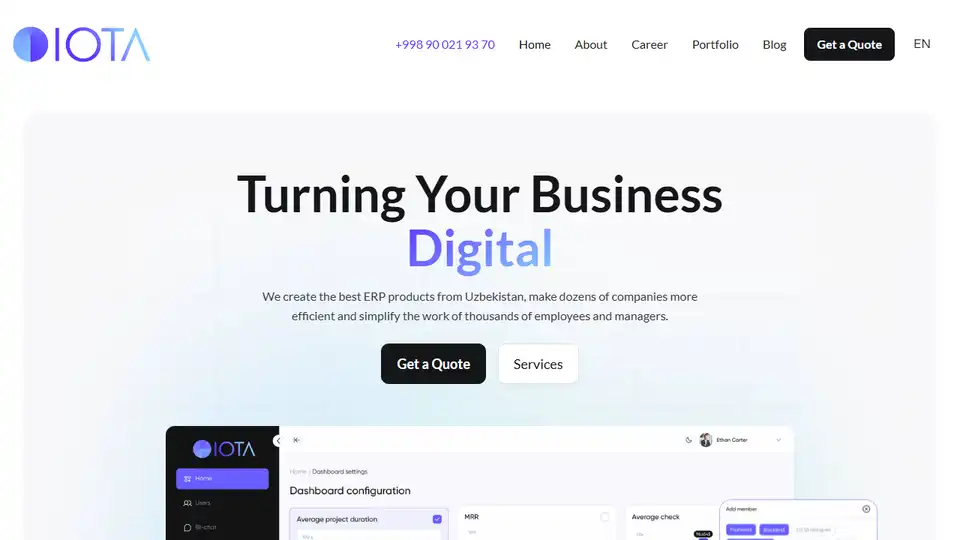 IOTA ERP and CRM