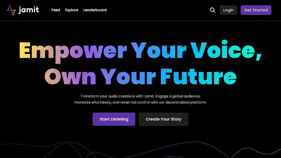 Jamit: Plataforma descentralizada de narración de audio