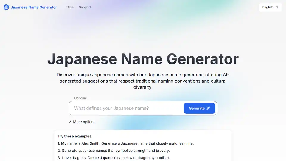 Japanese Name Generator