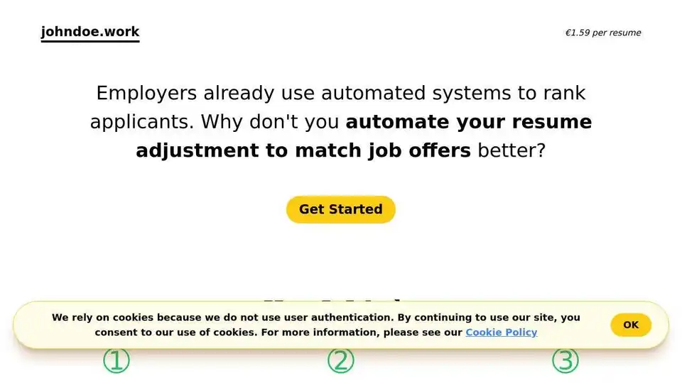 johndoe.work — AI-Powered Resume Enhancement