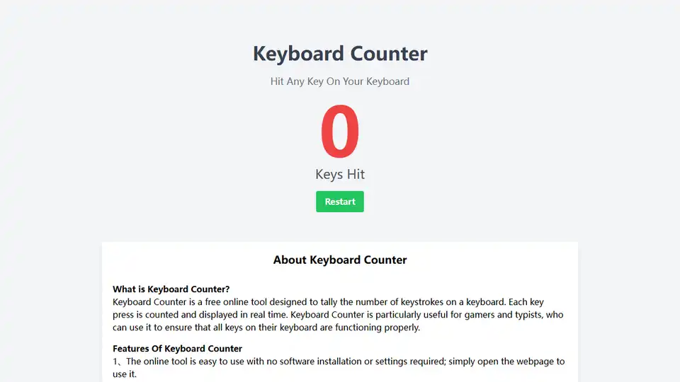 Keyboard Counter