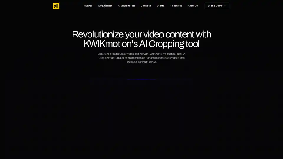 KWIKmotion AI Cropping tool