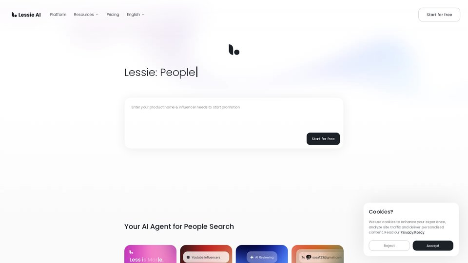 Lessie AI: El agente de IA para la búsqueda de personas y la generación ...