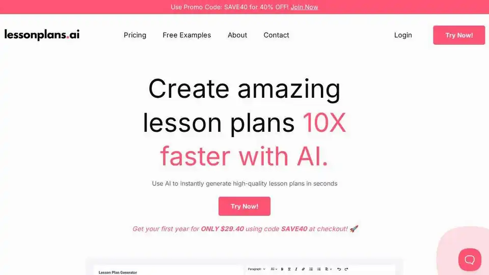 The #1 AI Lesson Plan Generator