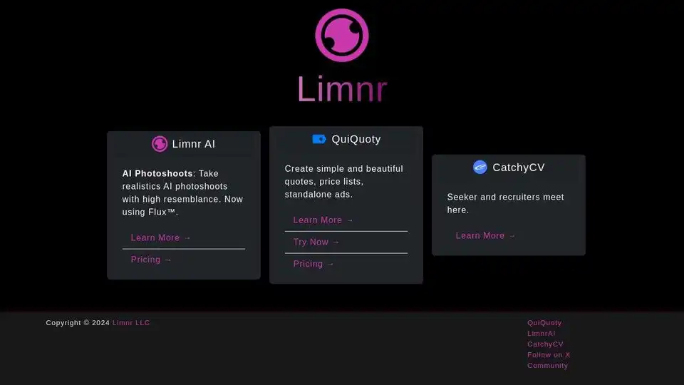 Limnr AI, QuiQuoty, CatchyCV