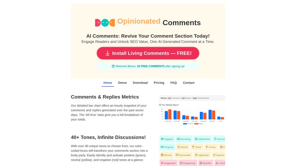 Constnt Comment Living Comments AI: Boost Engagement with AI WordPress Comments