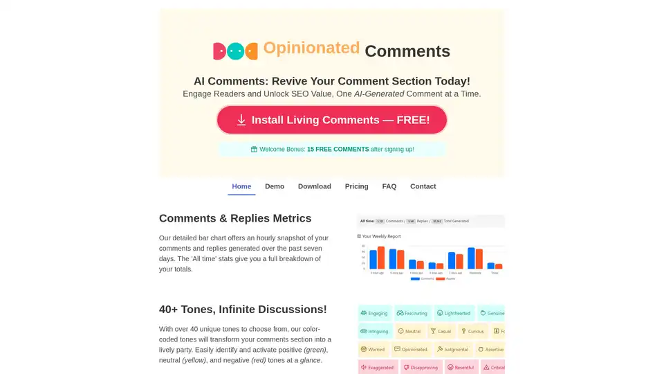 Living Comments AI