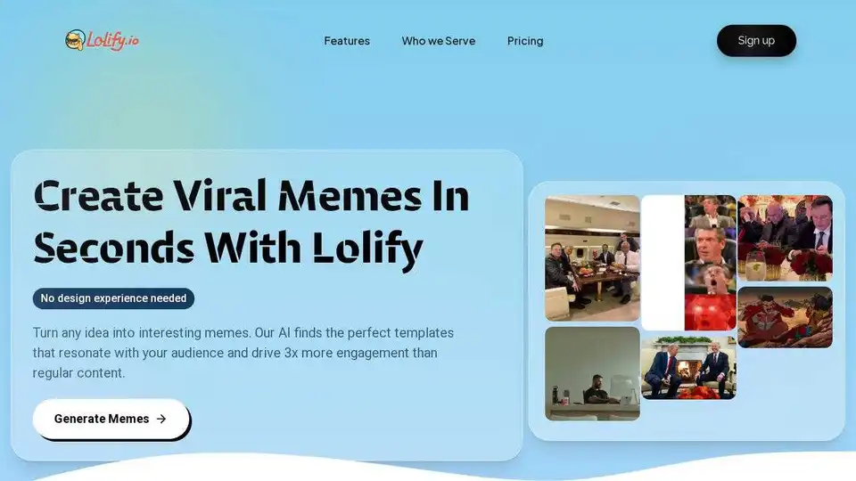 Lolify - AI Meme Generator