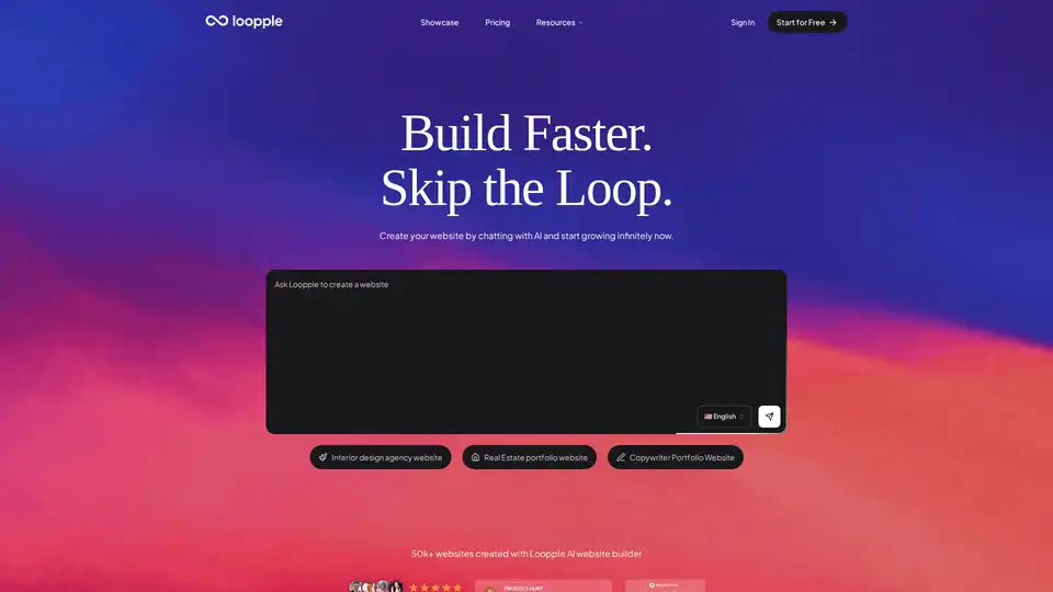 Loopple AI Website Builder