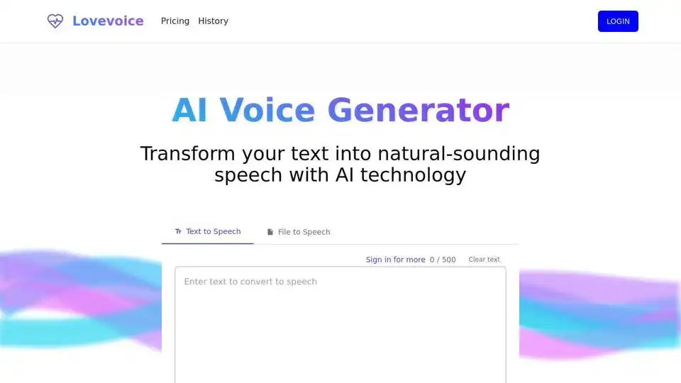 Lovevoice AI Voice Generator
