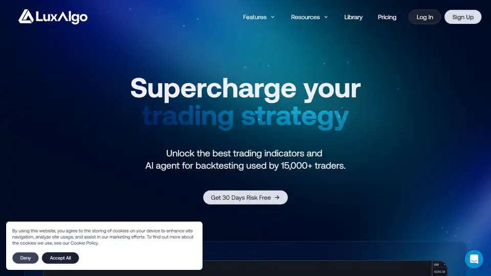 Indicadores de trading de IA para acciones, cripto y forex. Agente de IA para backtesting utilizado por más de 15,000 traders.