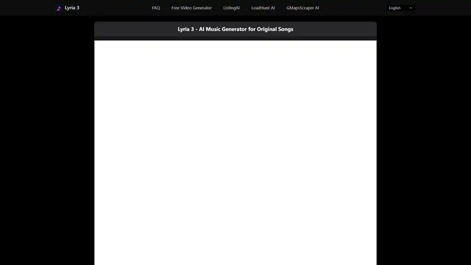 Lyria 3 es el generador de música IA avanzado de Google que transforma descripciones de texto en canciones originales, de calidad profesional y sin derechos de autor. Ofrece creación musical instantánea sin formación musical ni inicio de sesión, ideal para creadores de contenido y cineastas.