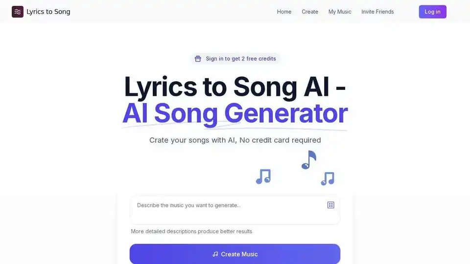 Lyrics to Song AI